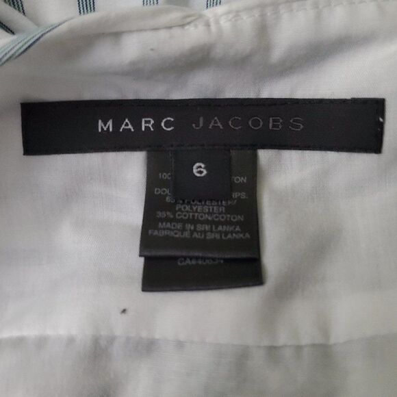 marc Jacobs Tank Top White Blue Stripe 6 - Picture 5 of 6